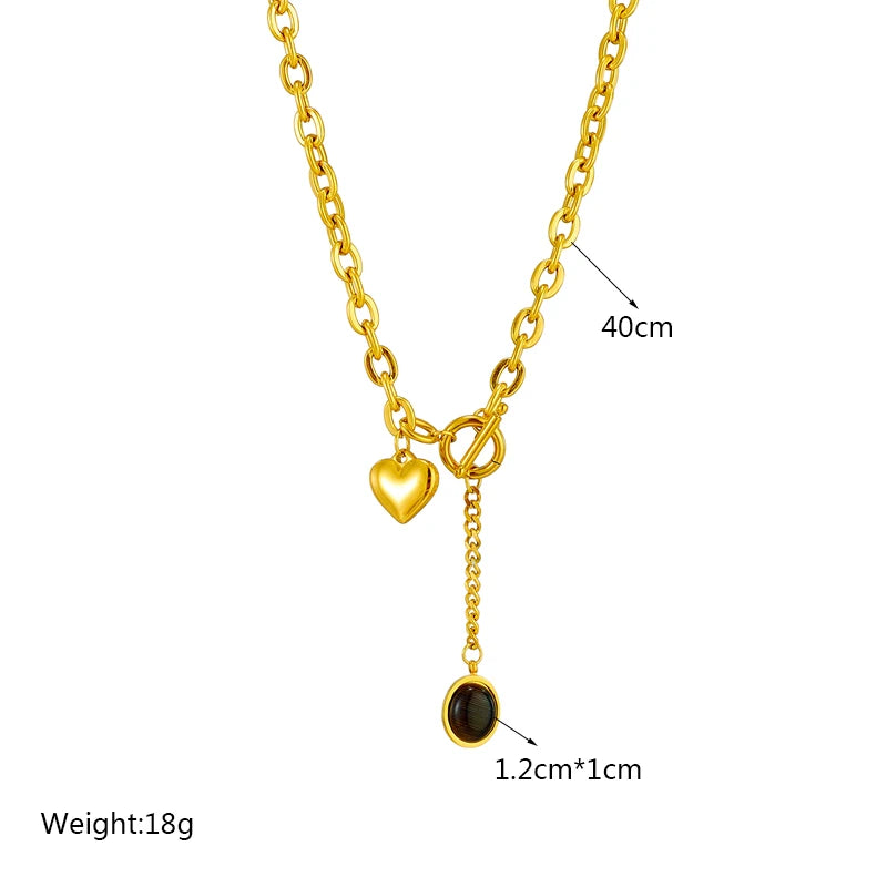 Onyx Love Necklace