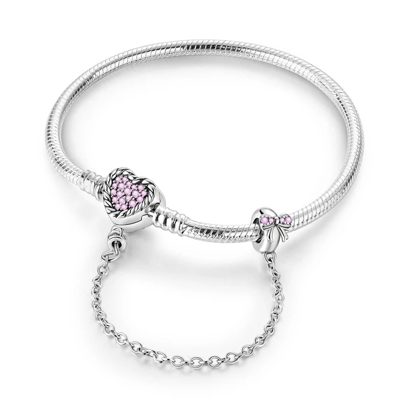 Sterling Glow Heart Bracelet
