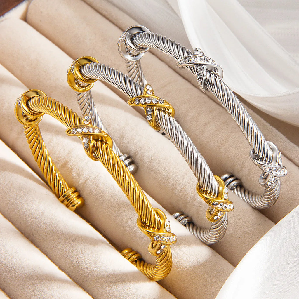 Royal Twist Cuff Bracelet