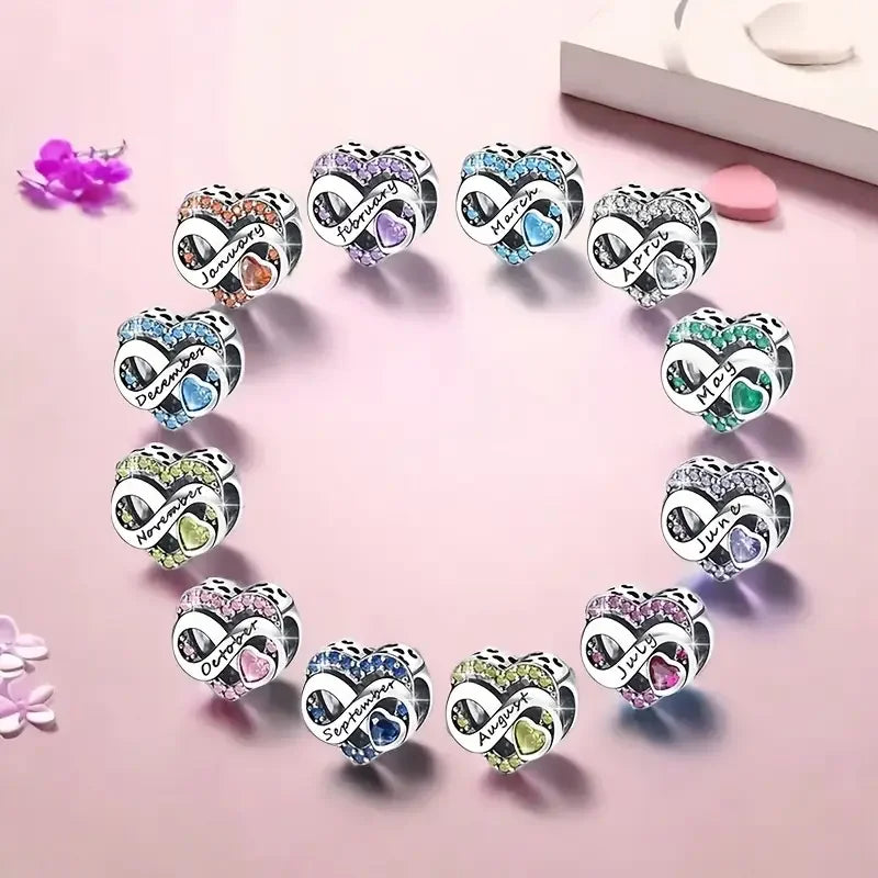 Timeless Spark 925 Birthstone Month Charm