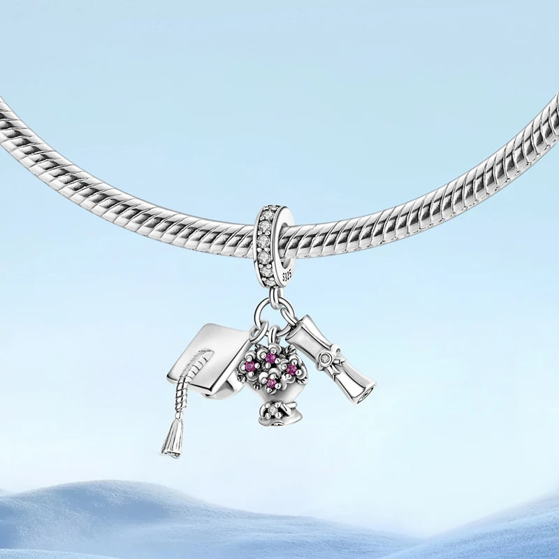 Travel Charm Silver Bracelet
