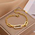 Celestia Gold Chain Bracelet