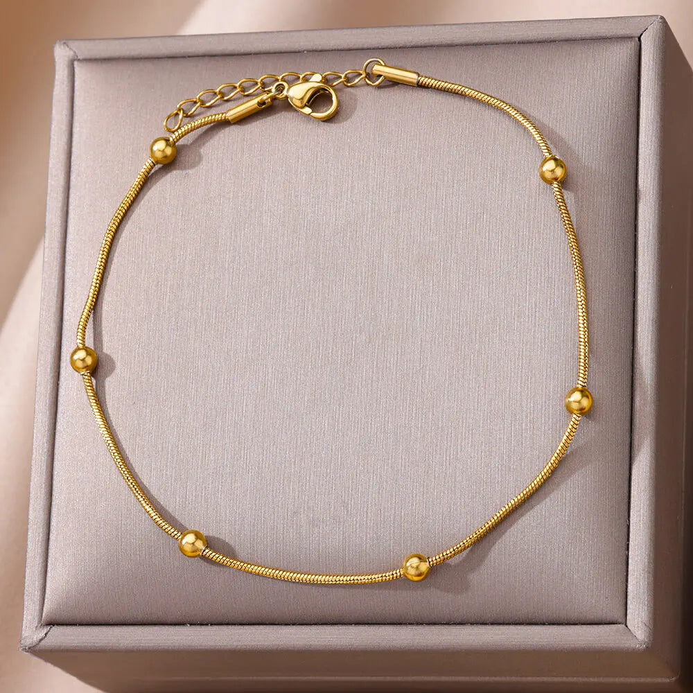 Ocean Breeze Bead Anklet