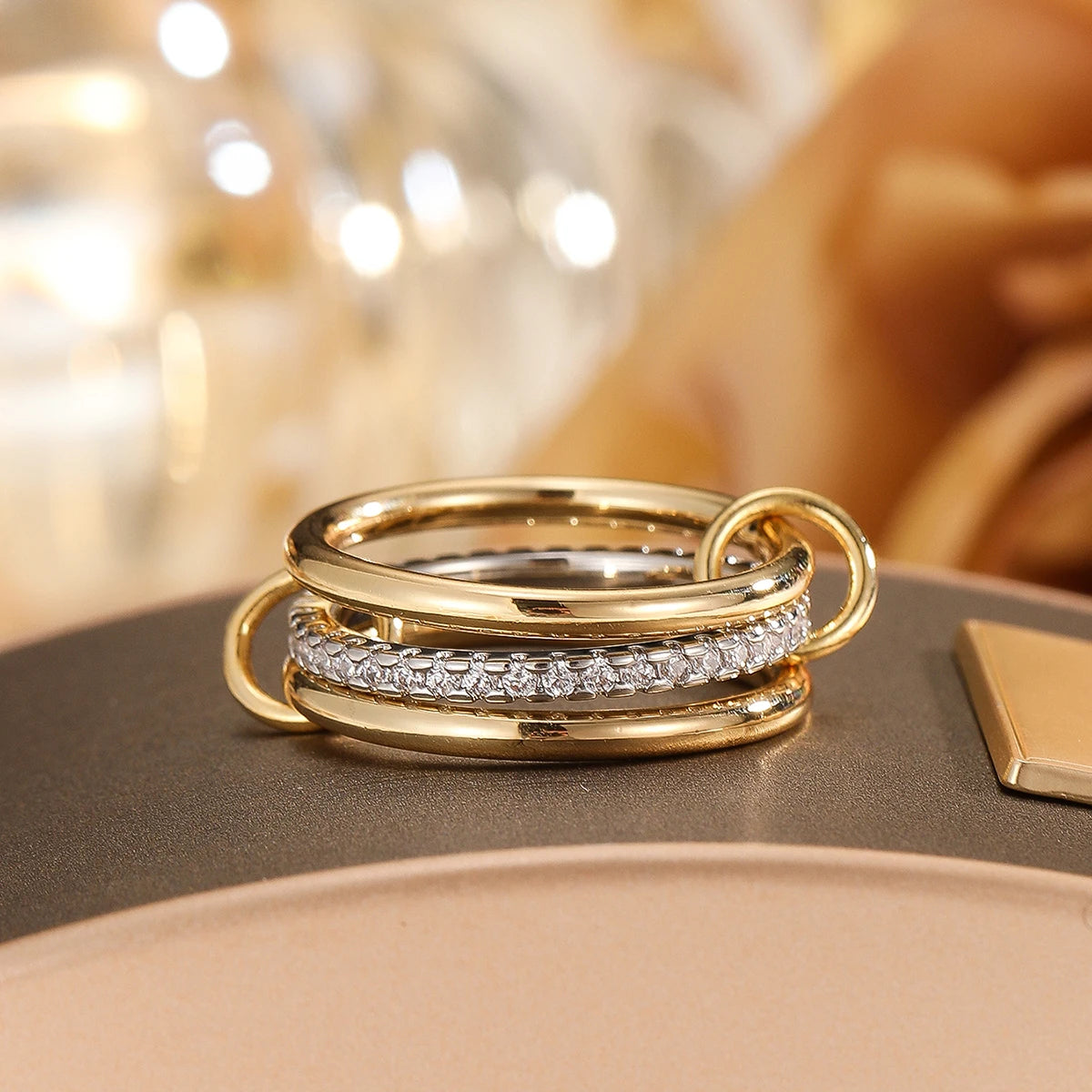 QuadGlow Layered Rings