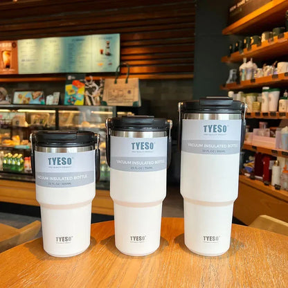 Tyeso Coffee Cup Thermos – Stainless Steel Double-Layer Travel Mug