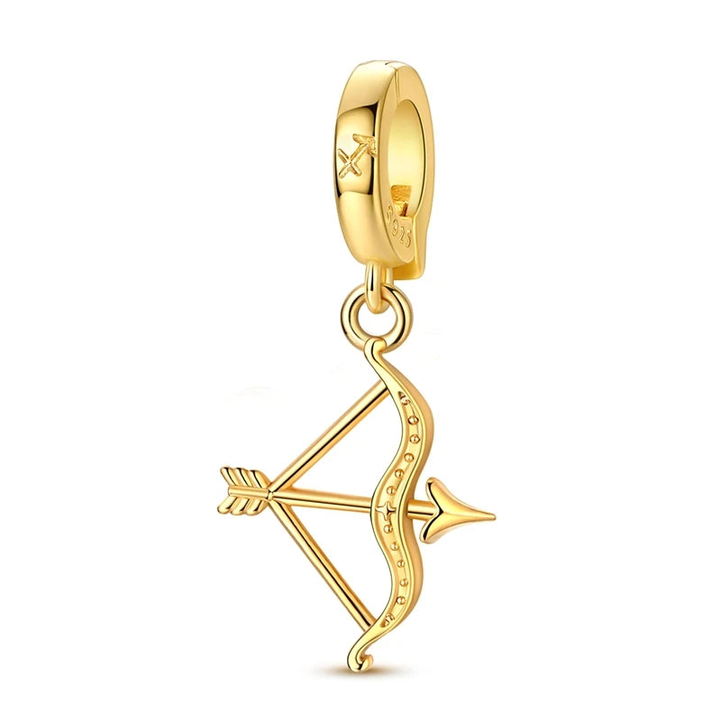 Golden Zodiac Sterling Silver Charm