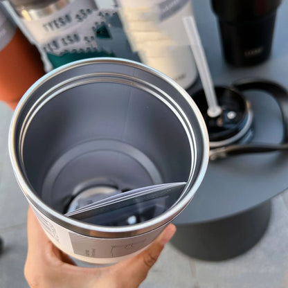 Tyeso Coffee Cup Thermos – Stainless Steel Double-Layer Travel Mug