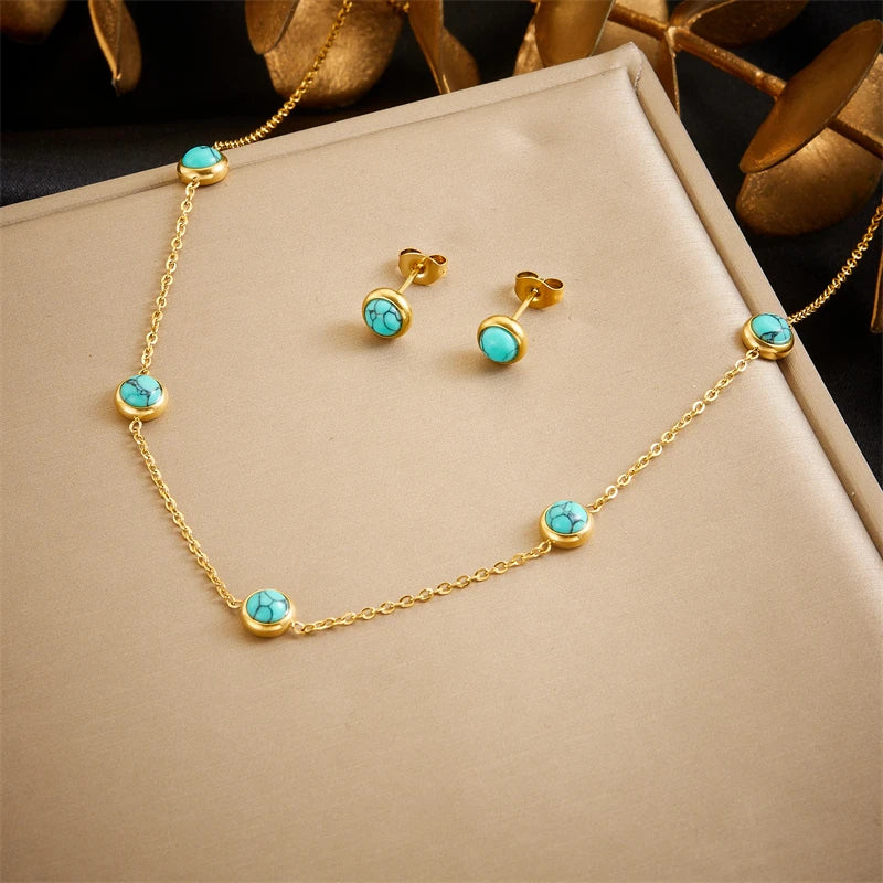 LumiTurquoise Necklace Set