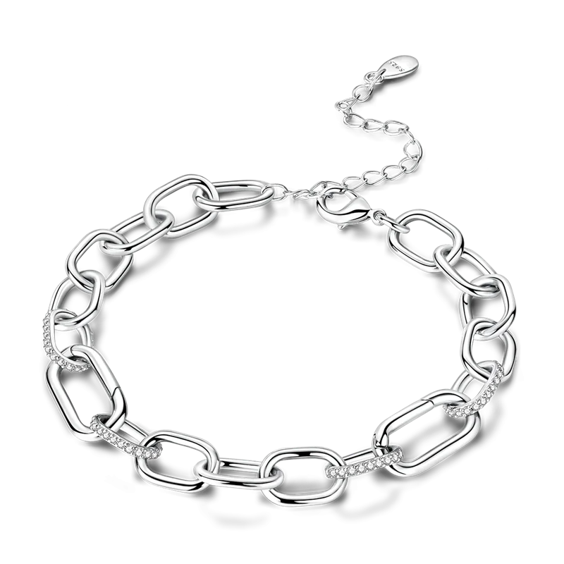 Sterling Glow Heart Bracelet