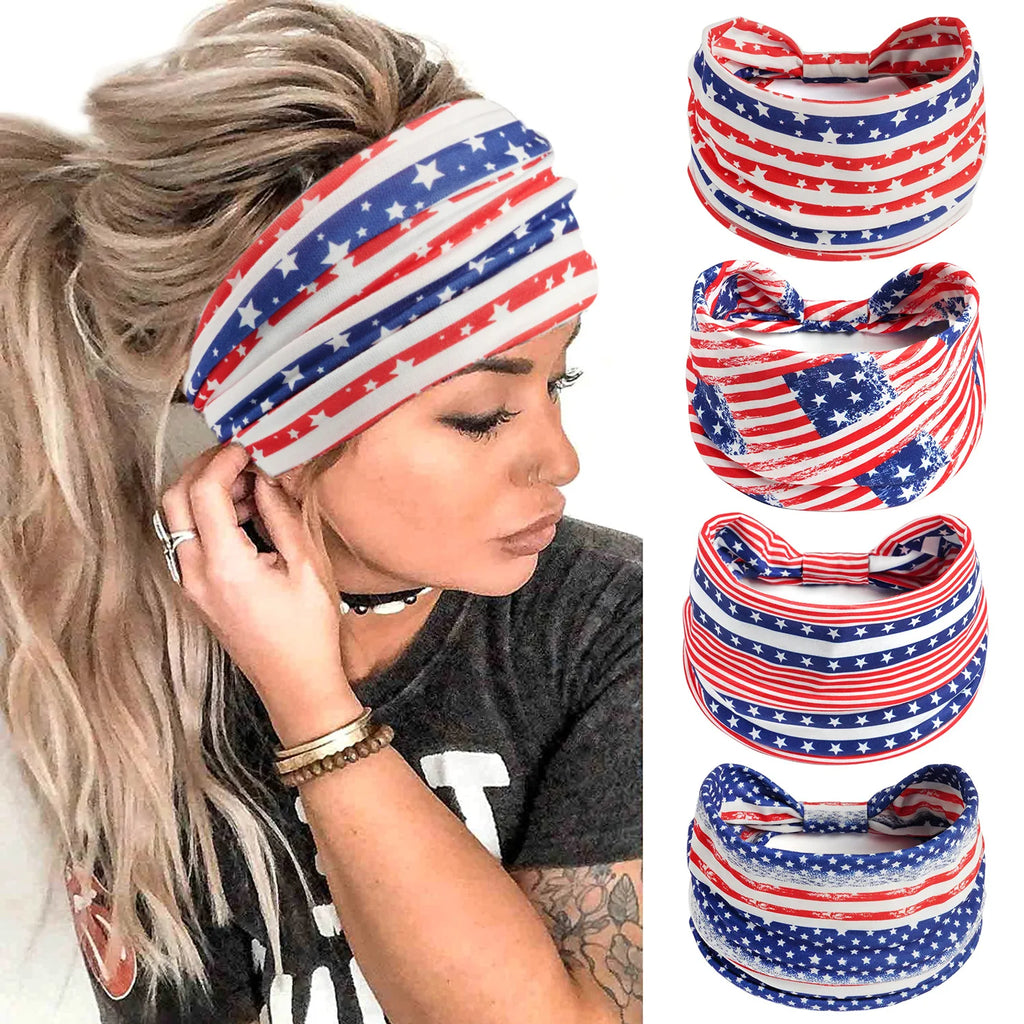 Women's Patriotic American Flag Headband