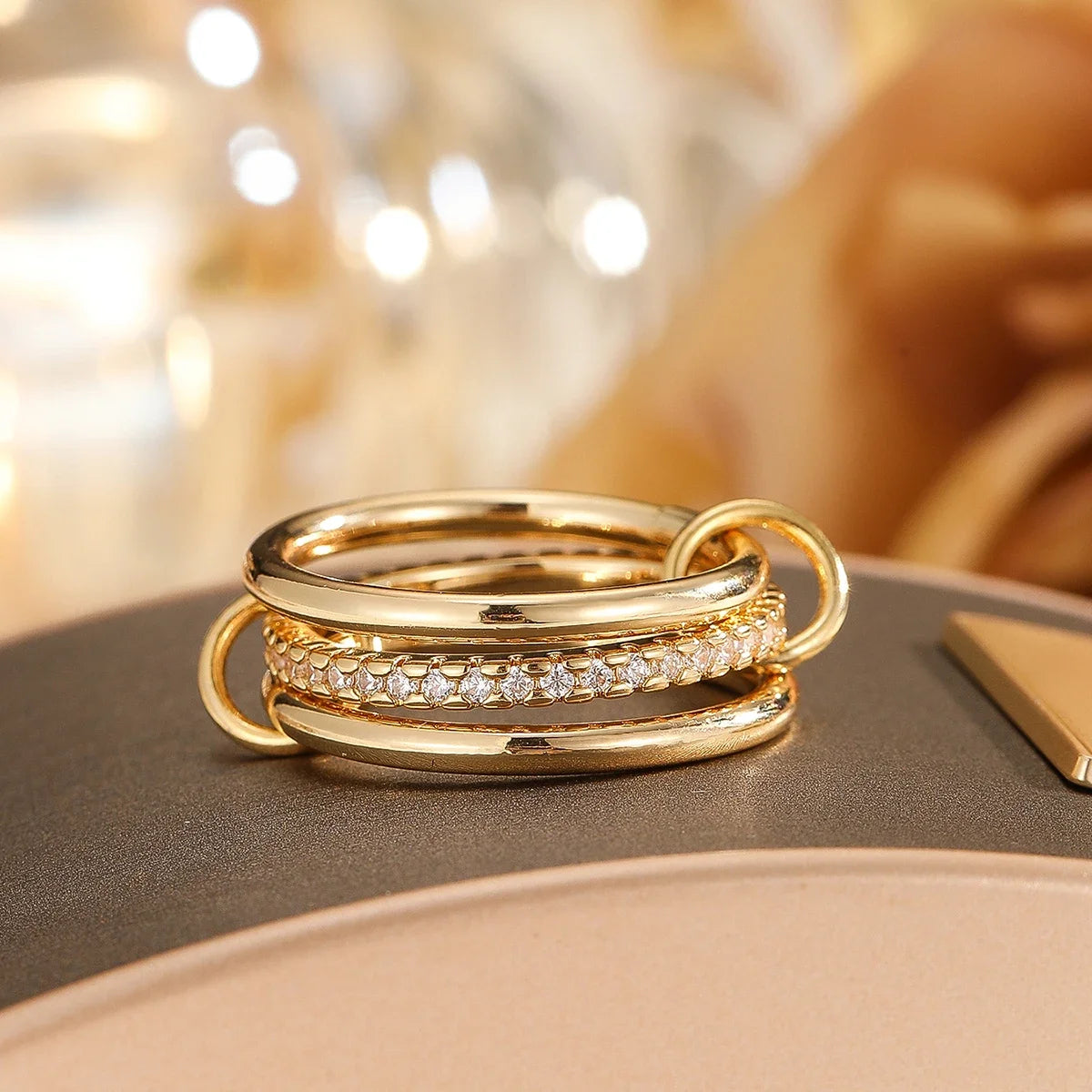 QuadGlow Layered Rings