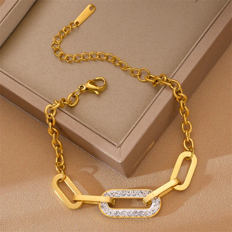 Celestia Gold Chain Bracelet