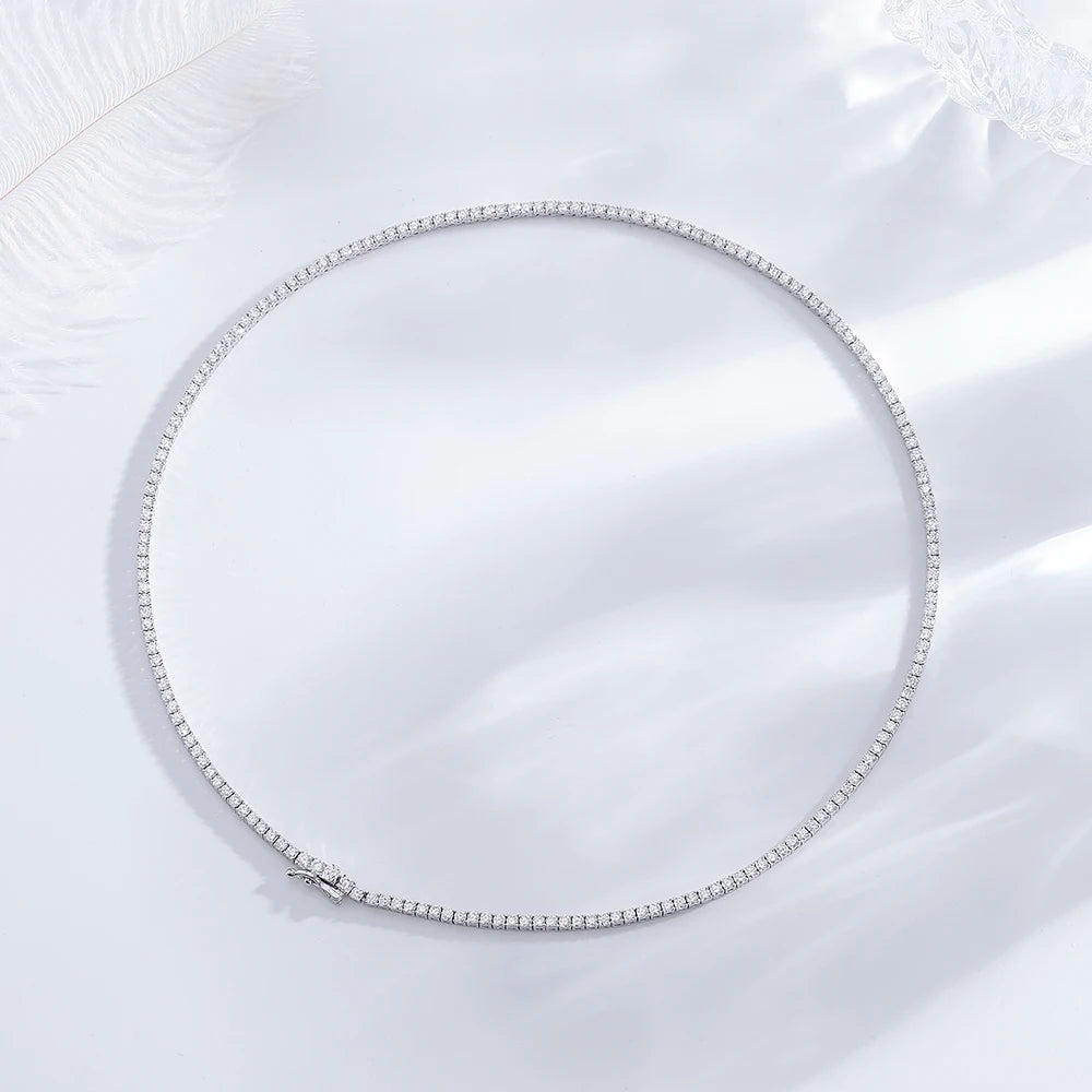 Élan Zircon Tennis Necklace