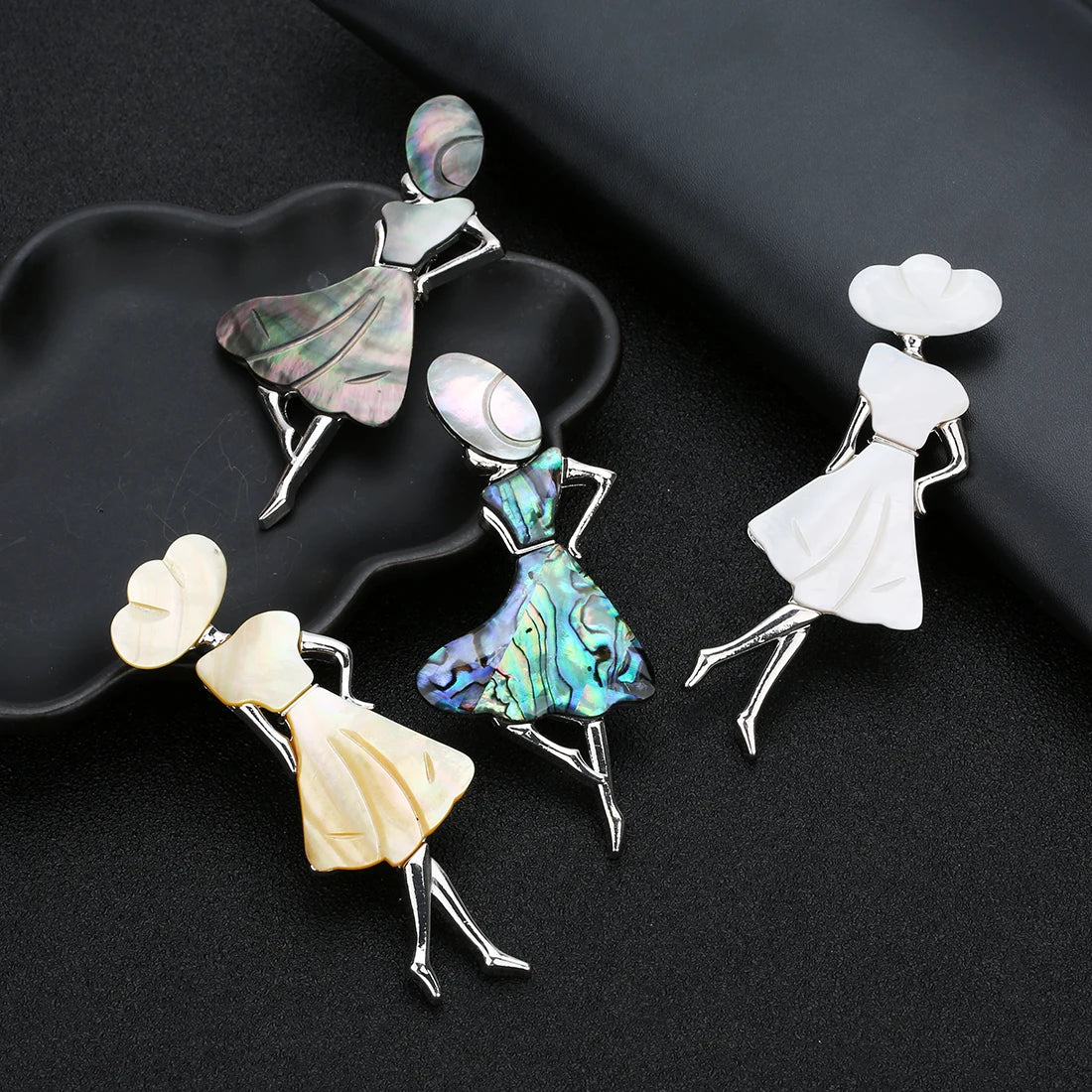 Seashell Sun Hat Brooch