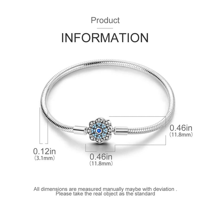 Aqua Charm Bracelet