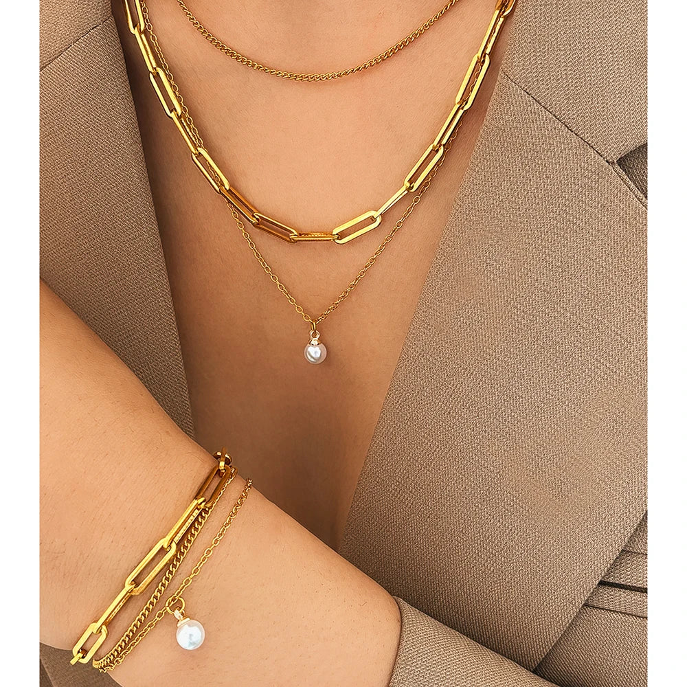 LumiPearl Necklace Set