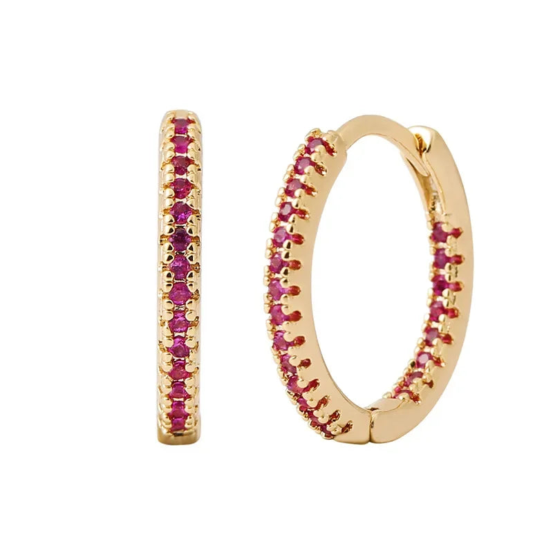 Rainbow Glow Gold Earrings