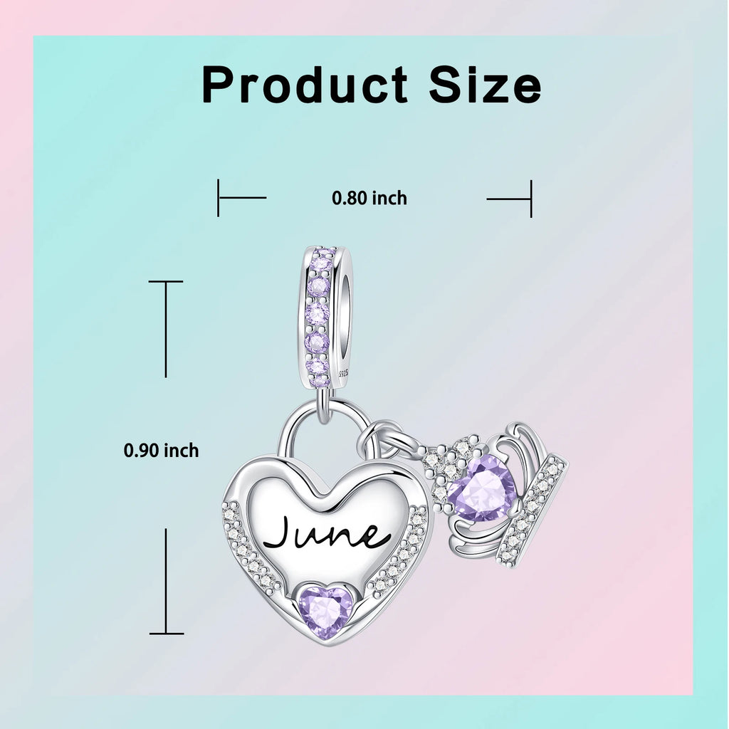 Timeless Spark 925 Birthstone Month Charm