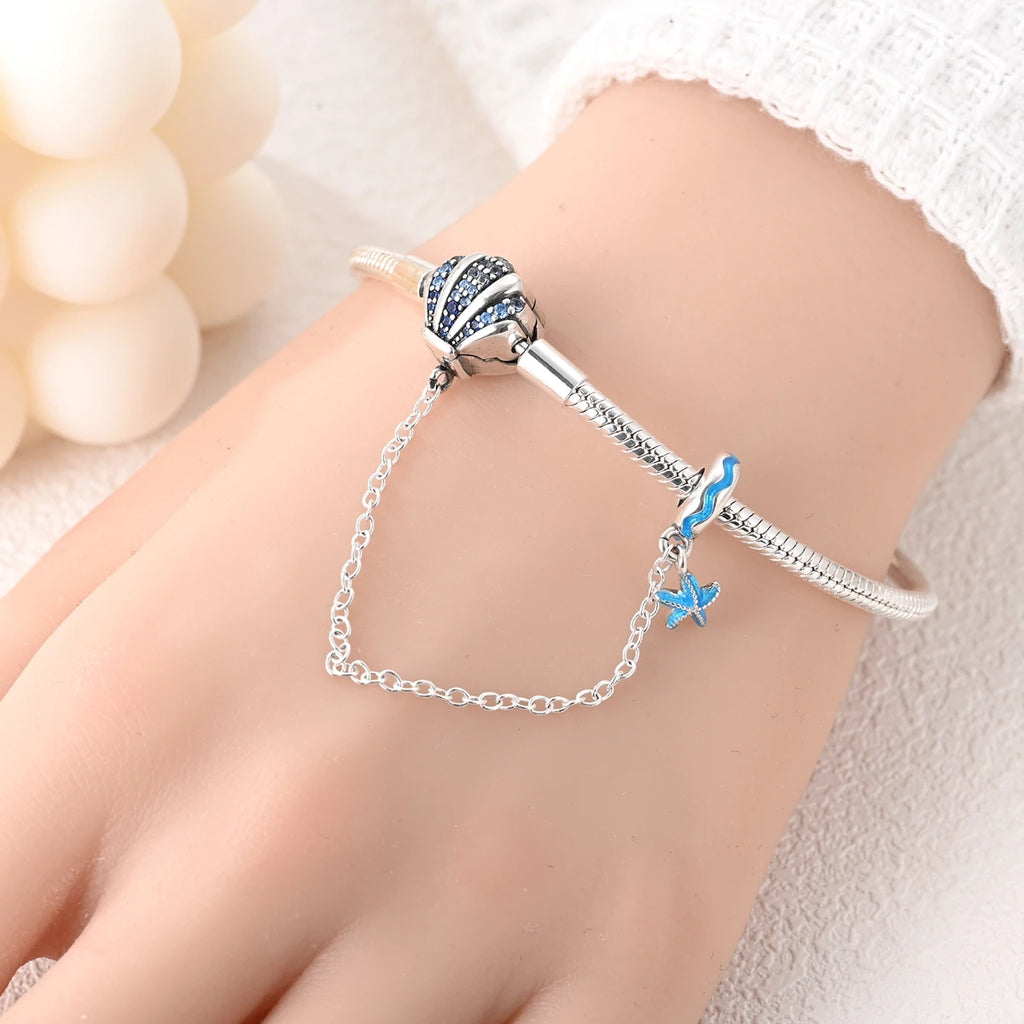 Aqua Charm Bracelet