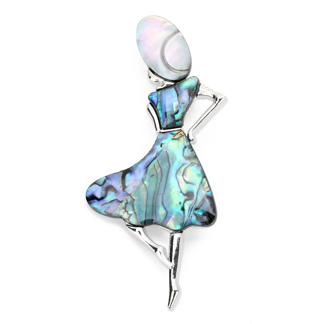 Seashell Sun Hat Brooch