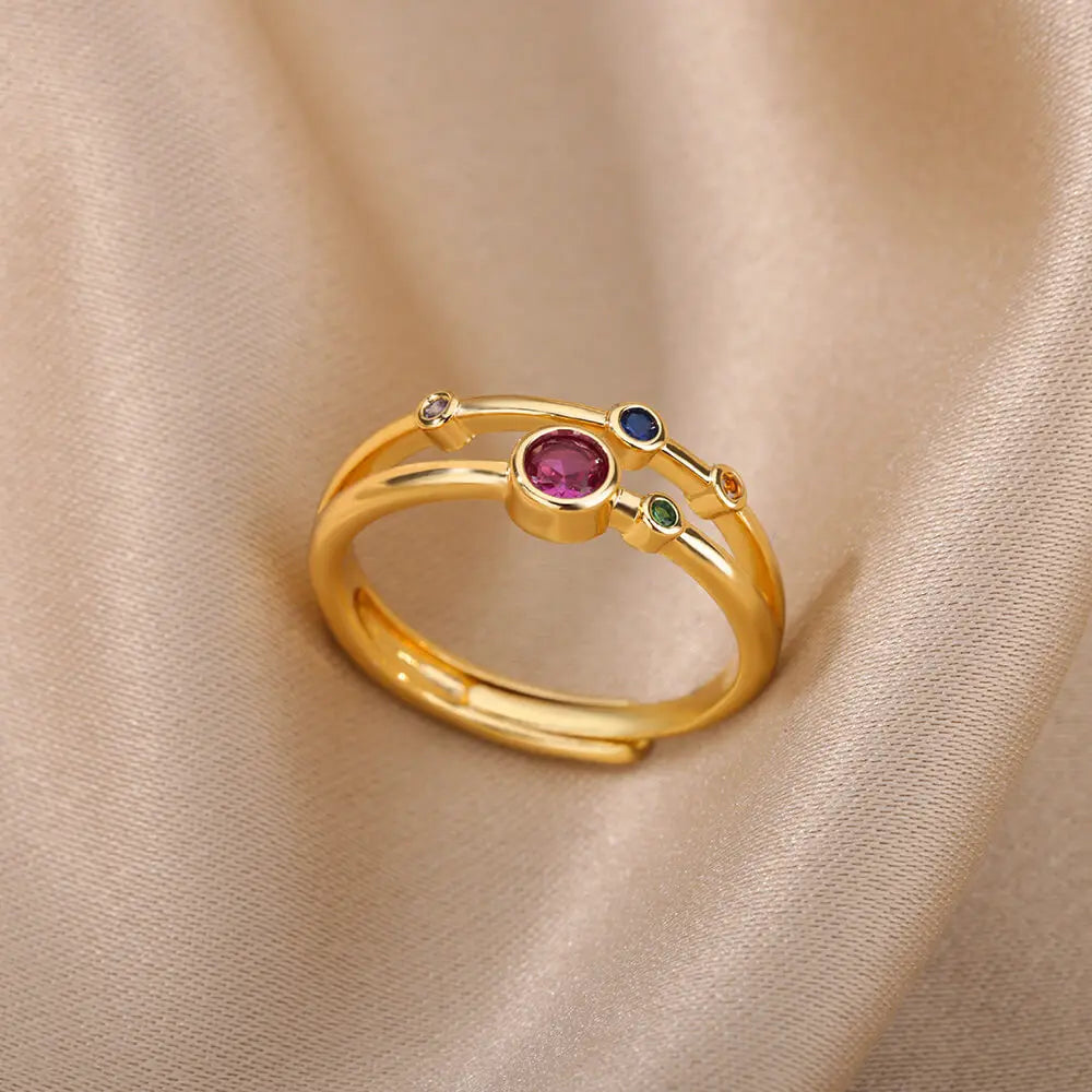 Aurora Shine Gold Ring