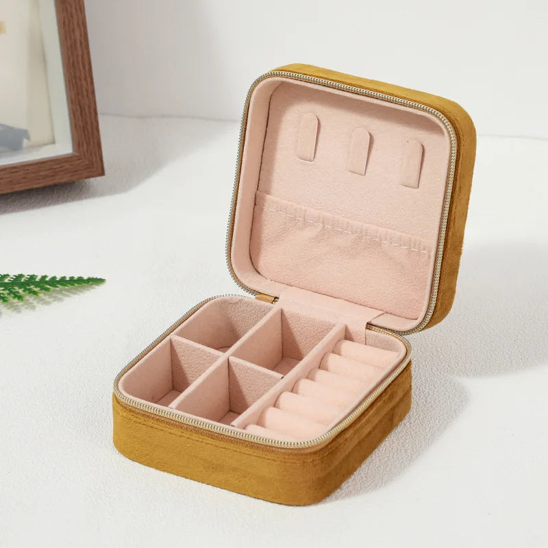 Luxury Velvet Travel Jewelry Case