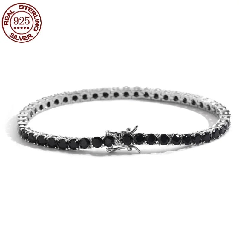 Charmé Black Tennis Bracelet