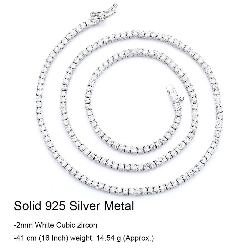 Élan Zircon Tennis Necklace