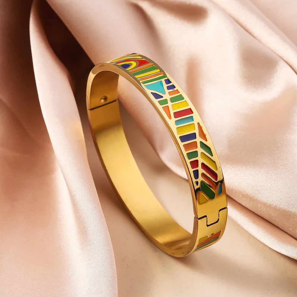 Bohemian Enamel Bangle