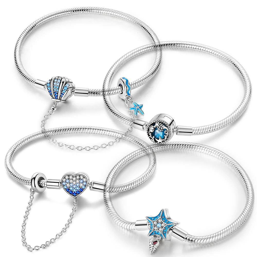 Aqua Charm Bracelet