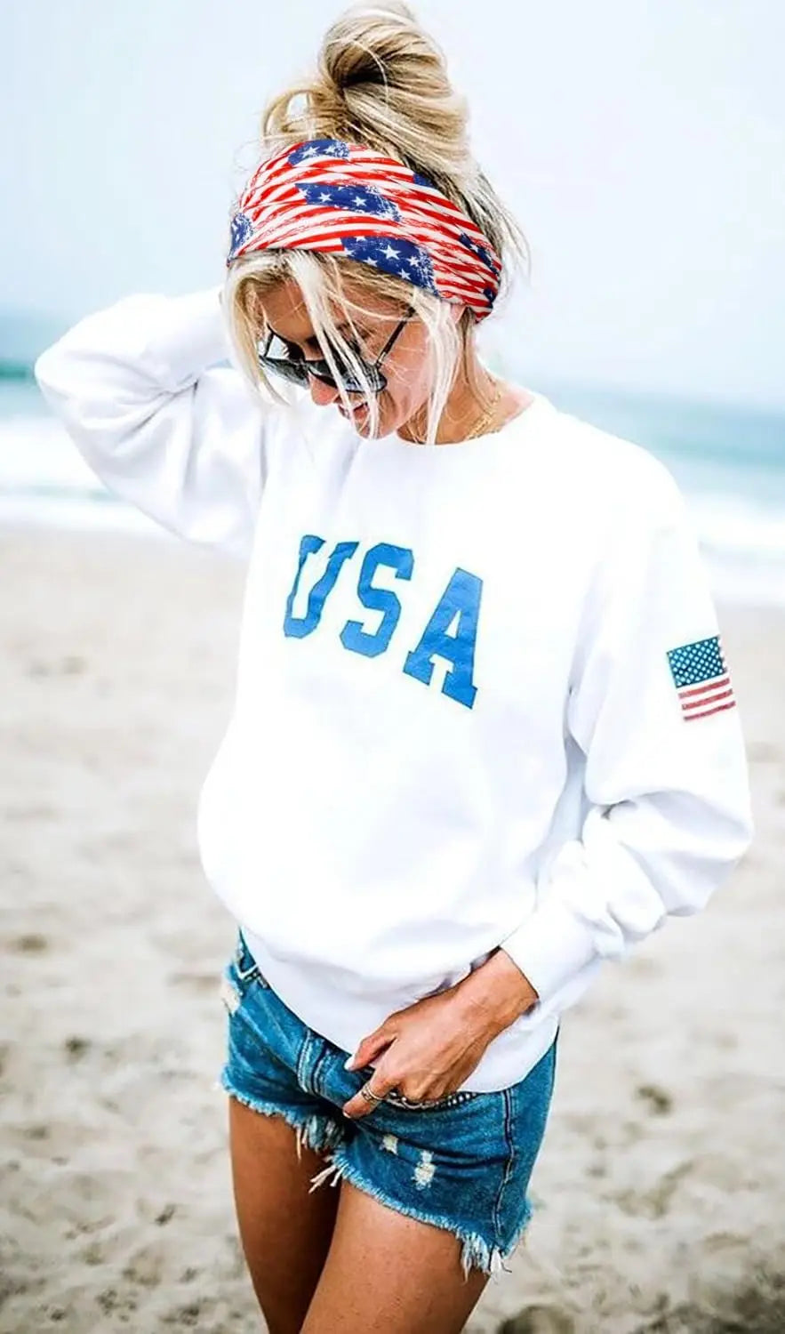 Women's Patriotic American Flag Headband