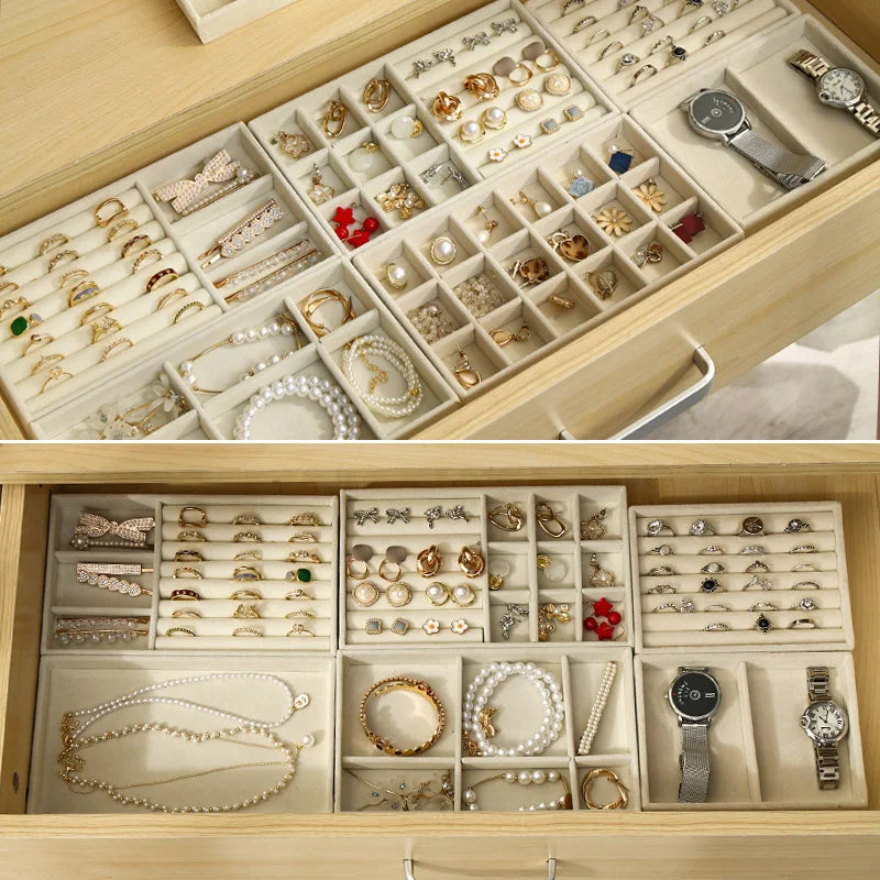 Luxury Velvet Jewelry Organizer