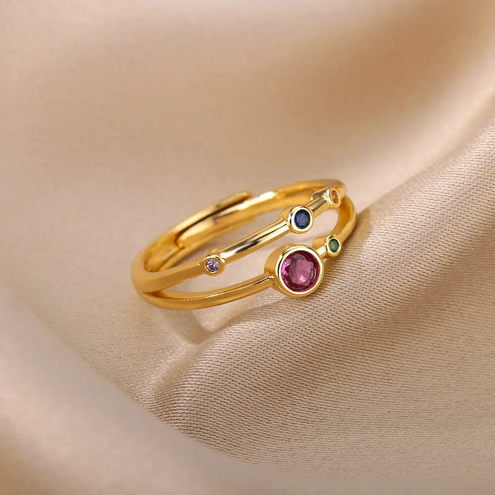 Aurora Shine Gold Ring