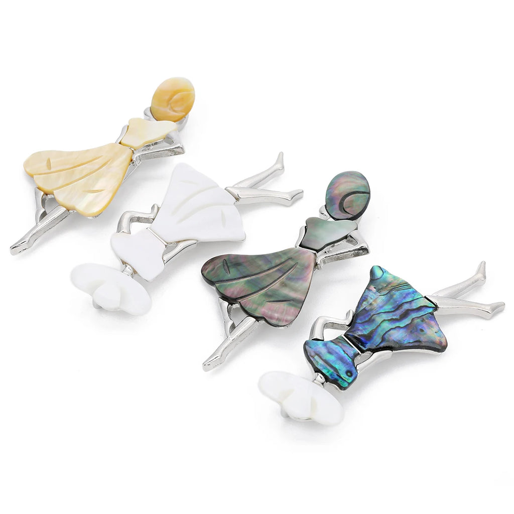 Seashell Sun Hat Brooch