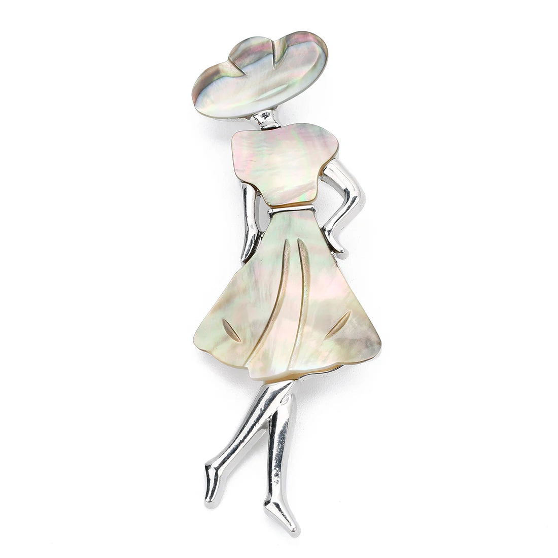 Seashell Sun Hat Brooch