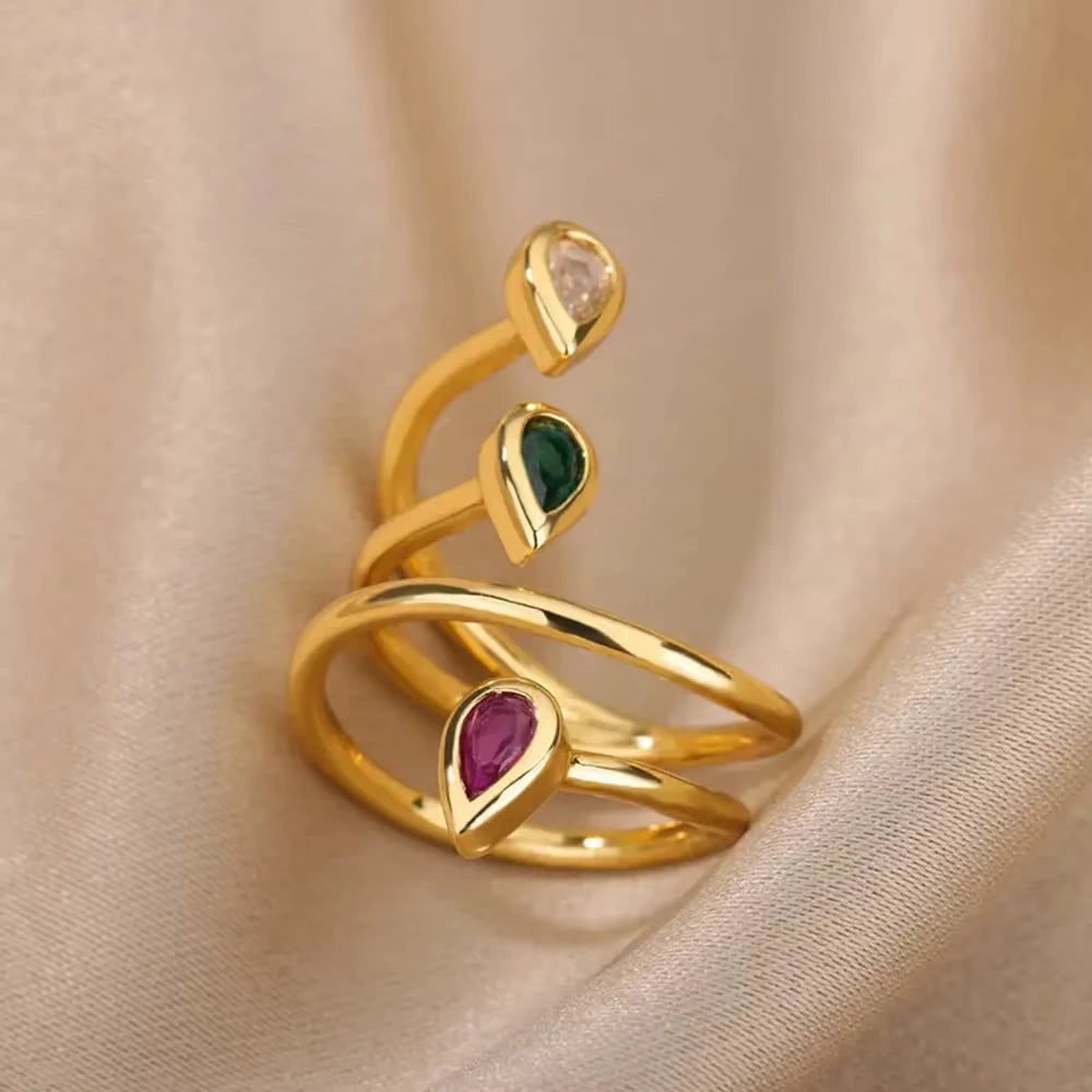 Aurora Shine Gold Ring
