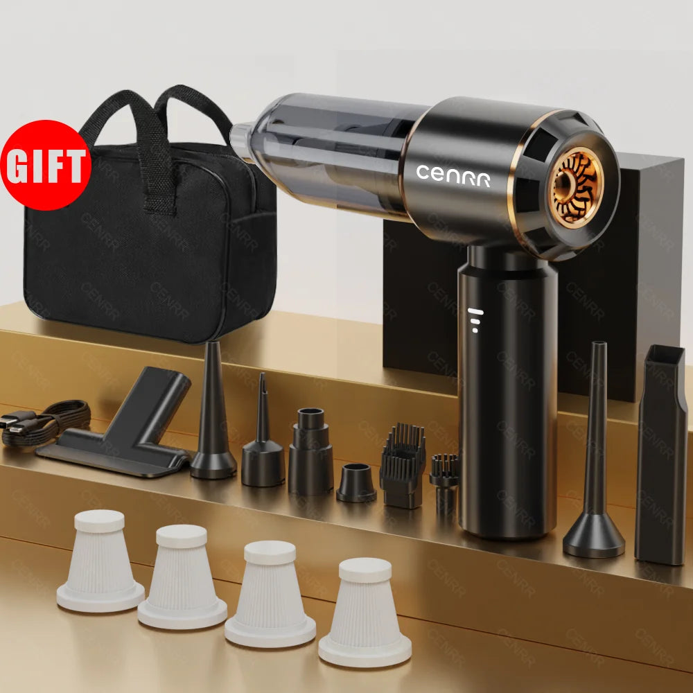 Mini Car Vacuum Cleaner Cordless Powerful Wireless Car Cleaner Handheld Portable Vacuum Cleaner Cleaning Machine