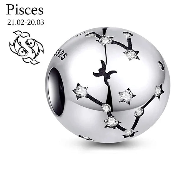 Sterling Silver Zodiac Charm