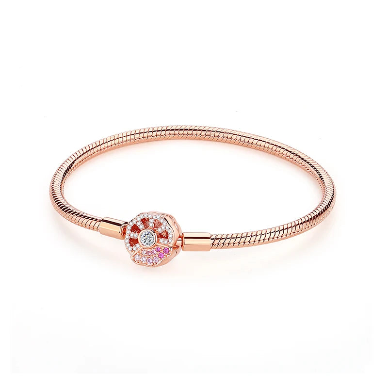 Sterling Love Clip Bracelet