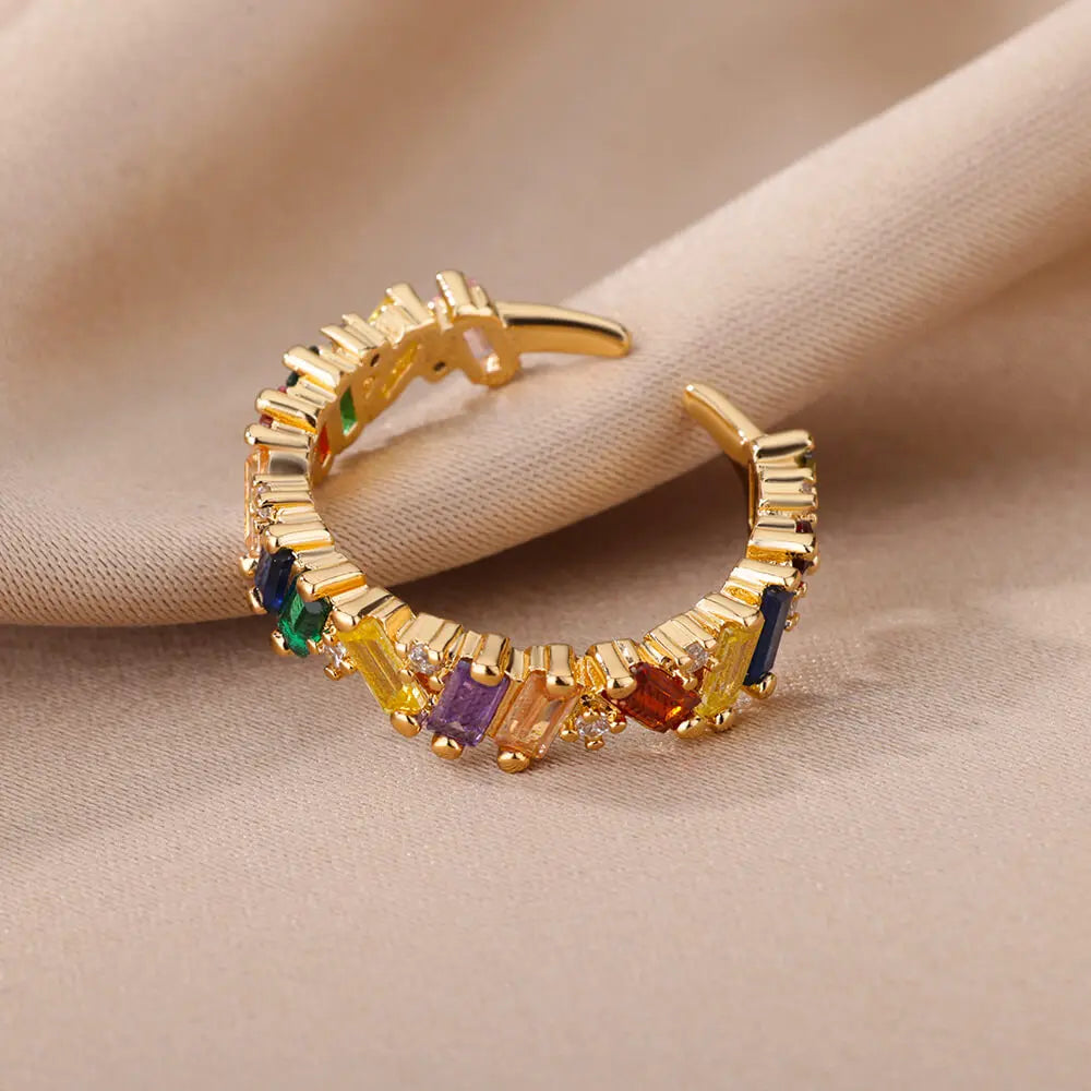Aurora Shine Gold Ring