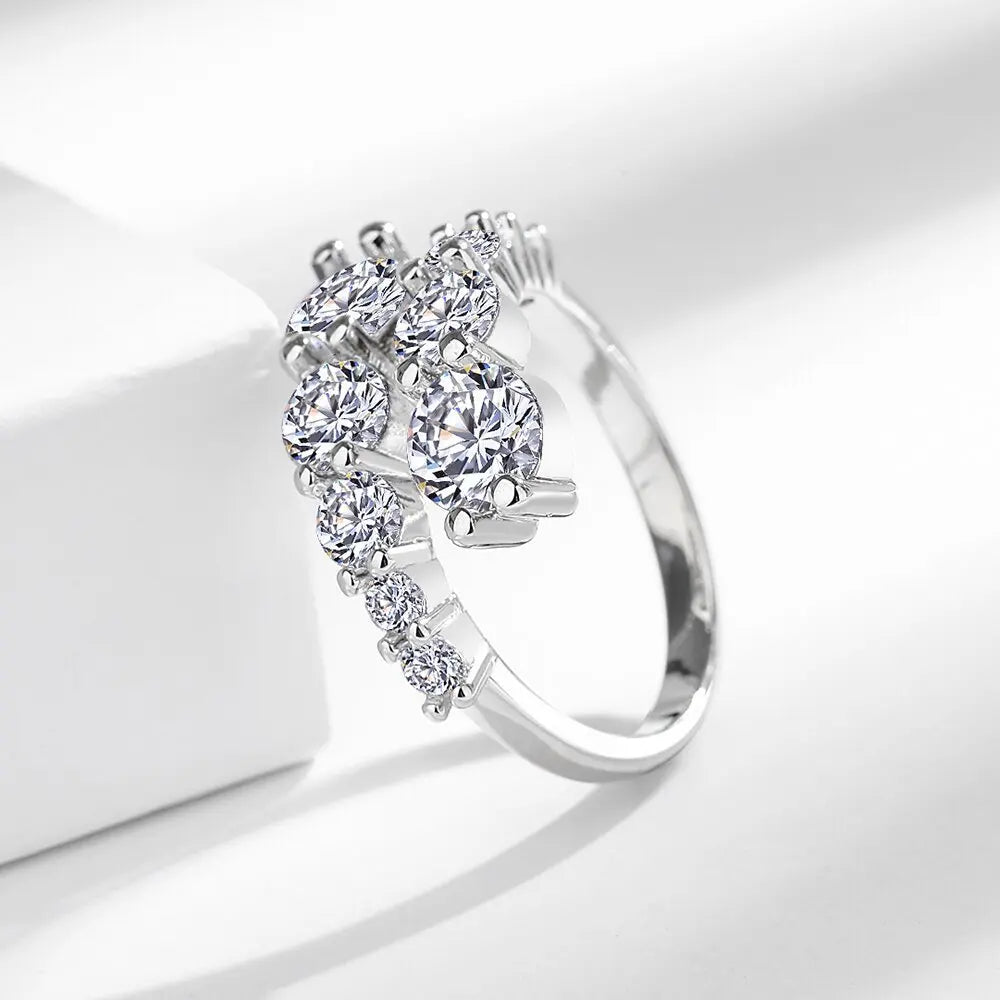 Celeste Enamel Zircon Ring