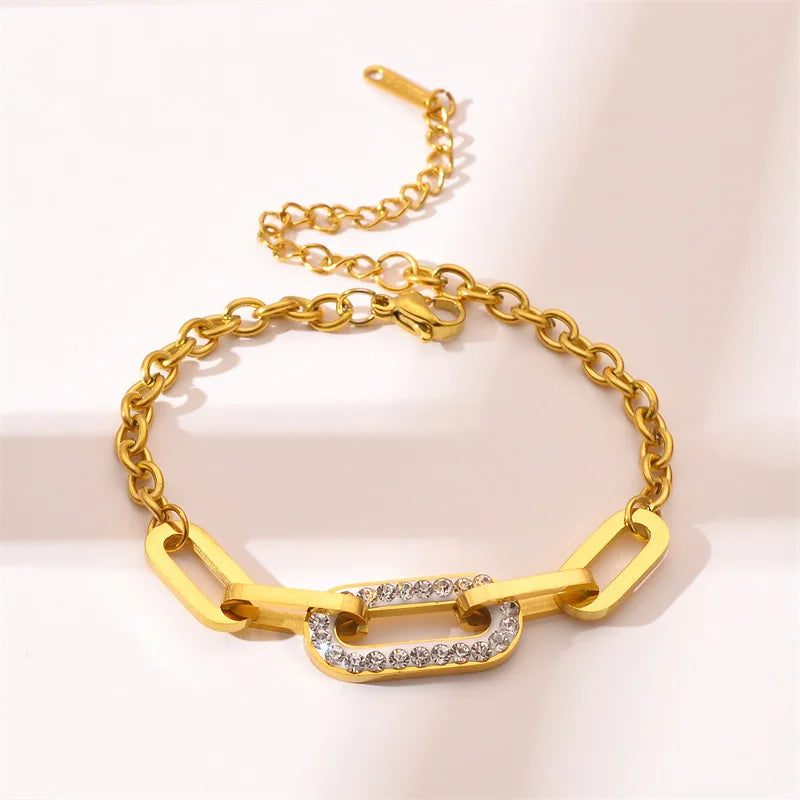 Celestia Gold Chain Bracelet