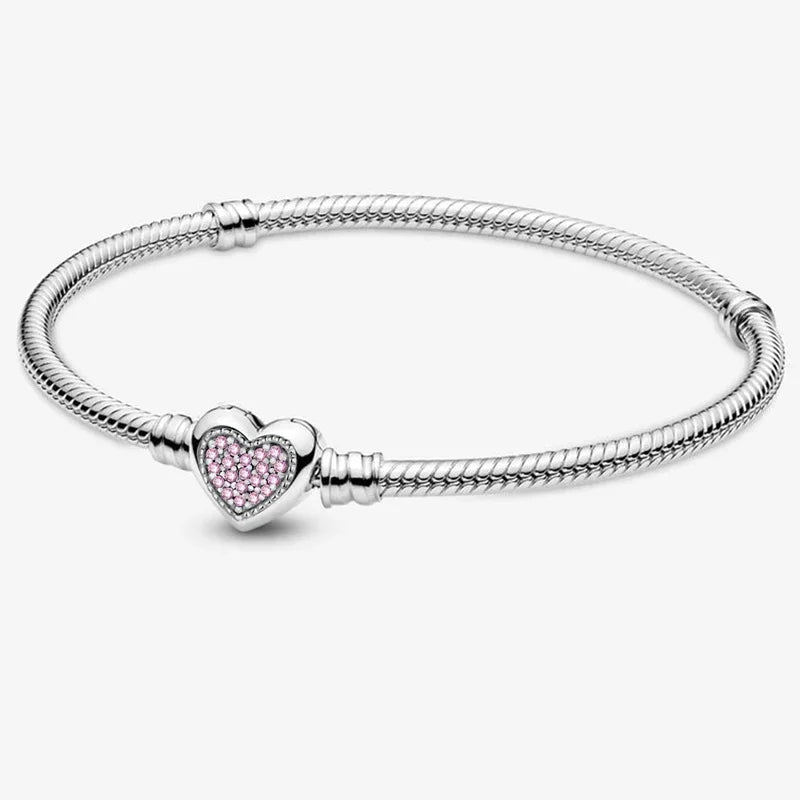 925 Silver Romantic Heart Bead