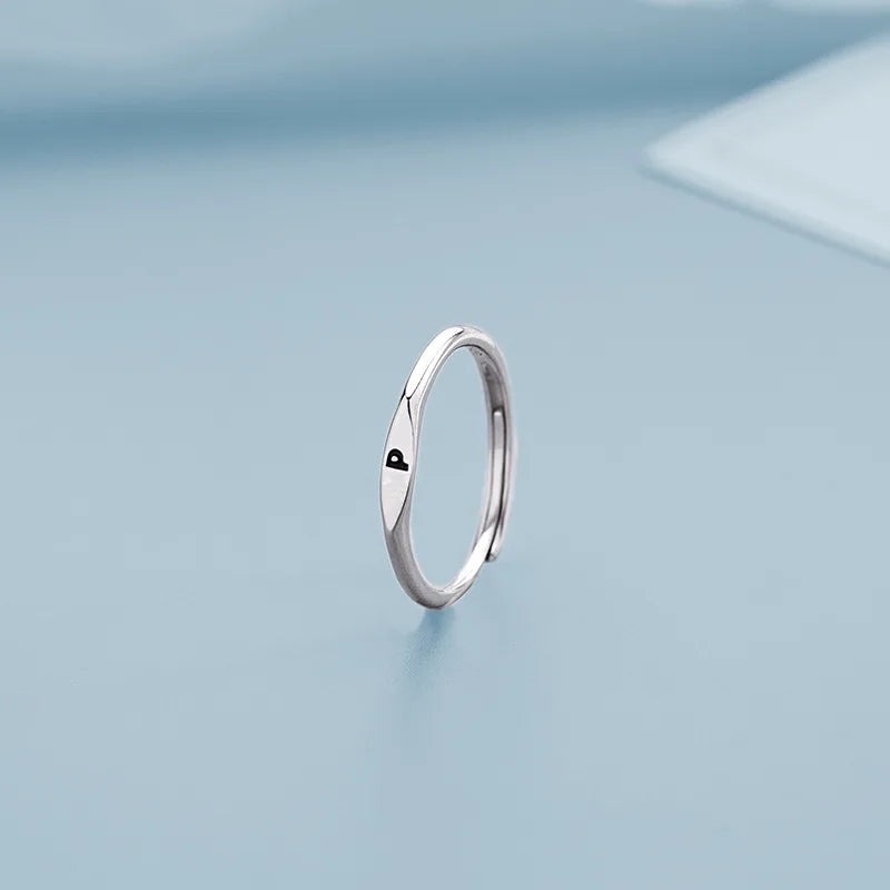 Silver Alphabet Ring
