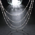 Sterling Silver Smooth Bead Chain Necklace