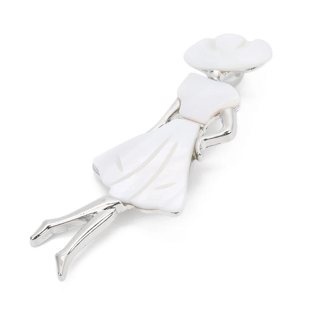 Seashell Sun Hat Brooch