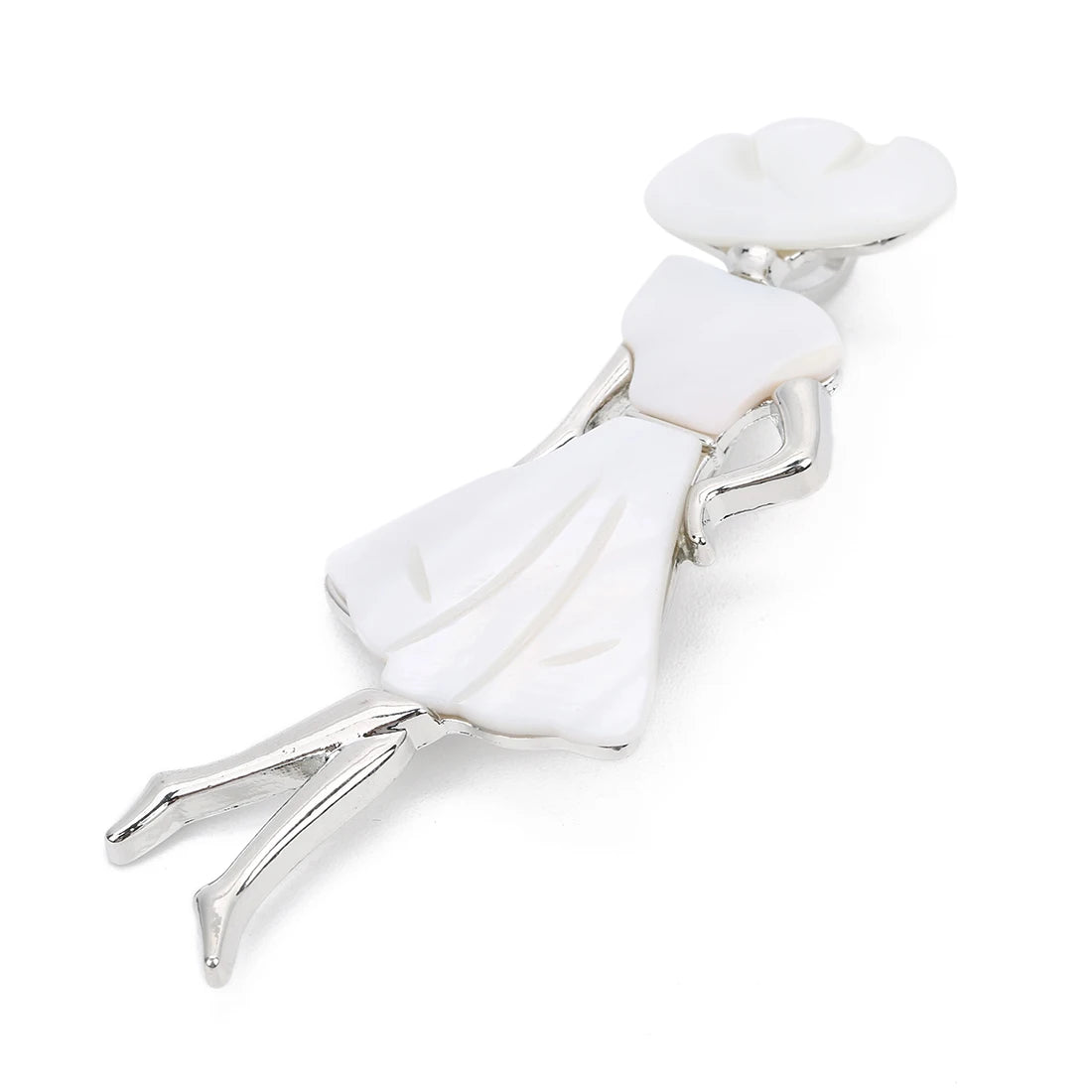 Seashell Sun Hat Brooch