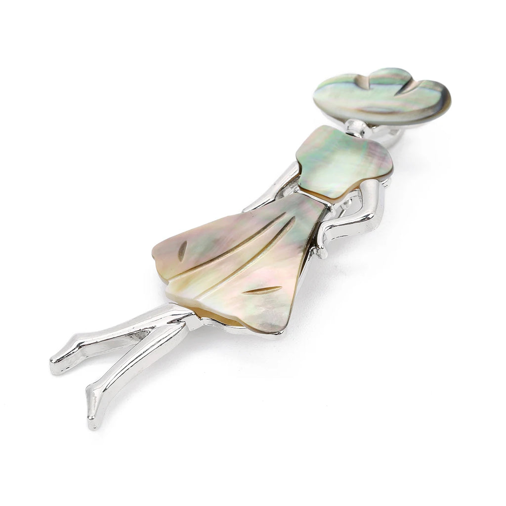 Seashell Sun Hat Brooch
