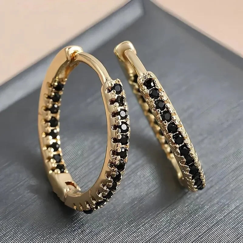 Rainbow Glow Gold Earrings