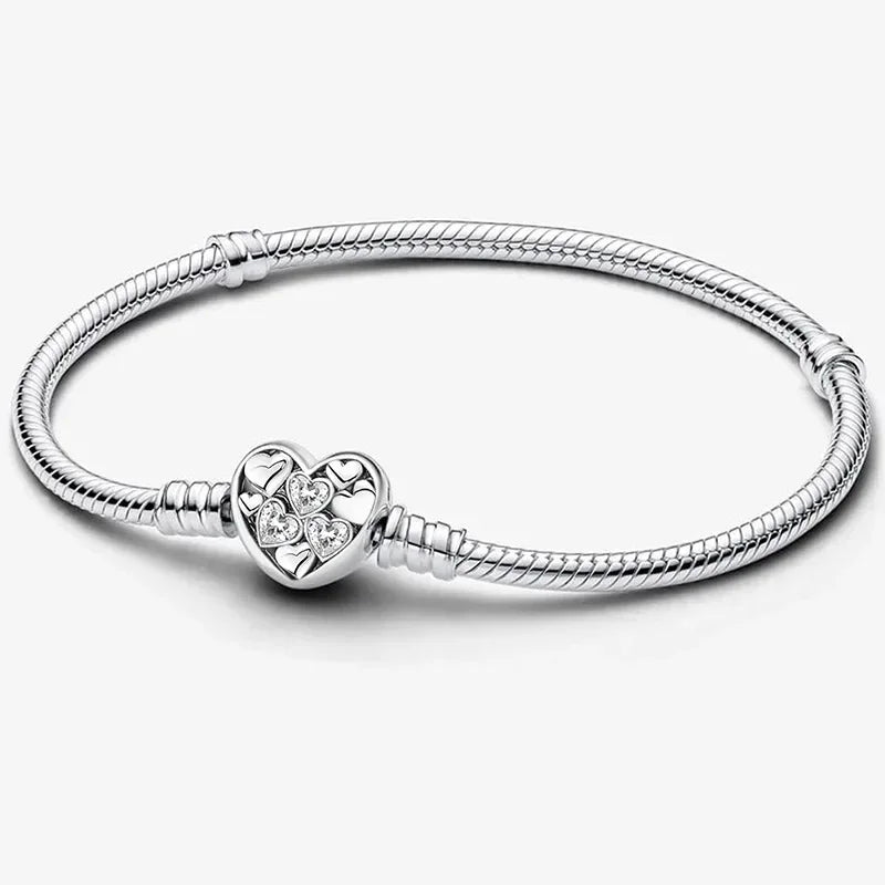 925 Silver Romantic Heart Bead